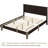 Farmhouse Wood Bed Platform with Headboard-2140697814-2140697813