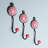 Winston Porter Handmade Floral Muse In Red Ceramic Coat Hooks