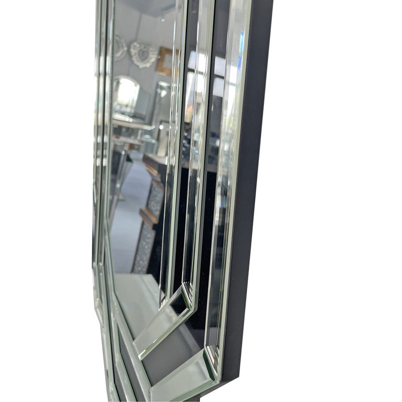 Decorative Mirror for Wall Modern Bathroom Wall Mirror, Luxury Vanity Mirror, Crystal Crush Diamond Mirror for Living Room,Bedroom,Entryway