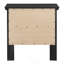 Élégante table de chevet transitionnelle noire-724362613