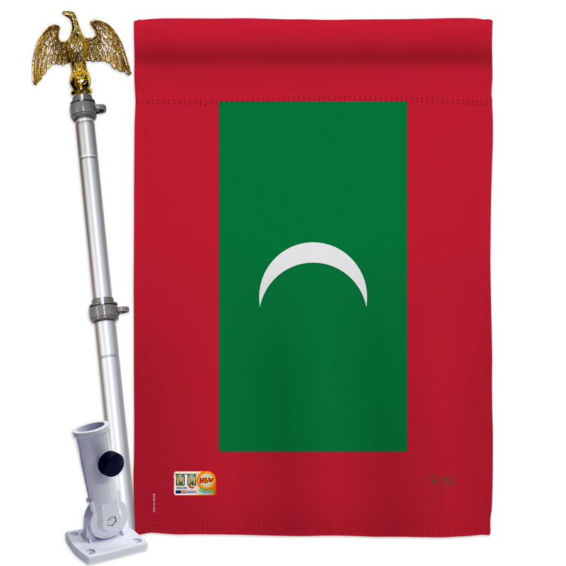 Double Sided 40'' H x 28'' W Polyester Flag Set