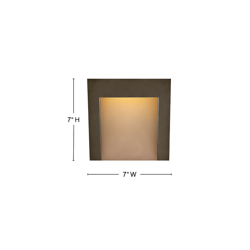 Hinkley Taper Integrated LED Outdoor Wall Mount, Textured Oil Rubbed Bronze