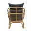 Chaise longue intérieure / extérieure en rotin polyéthylène (PE) toutes saisons, chaise de patio avec coussins et accoudoirs, parfaite pour la terrasse, le porche ou le jardin-119420573