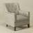 29.5'' W Top-Grain Genuine Leather Upholstered Armchair-1233655020