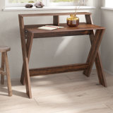 Ryiah Computer Desk with Storage Shelf