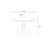 White&Walnut Round Sintered Stone Dining table-1942548850