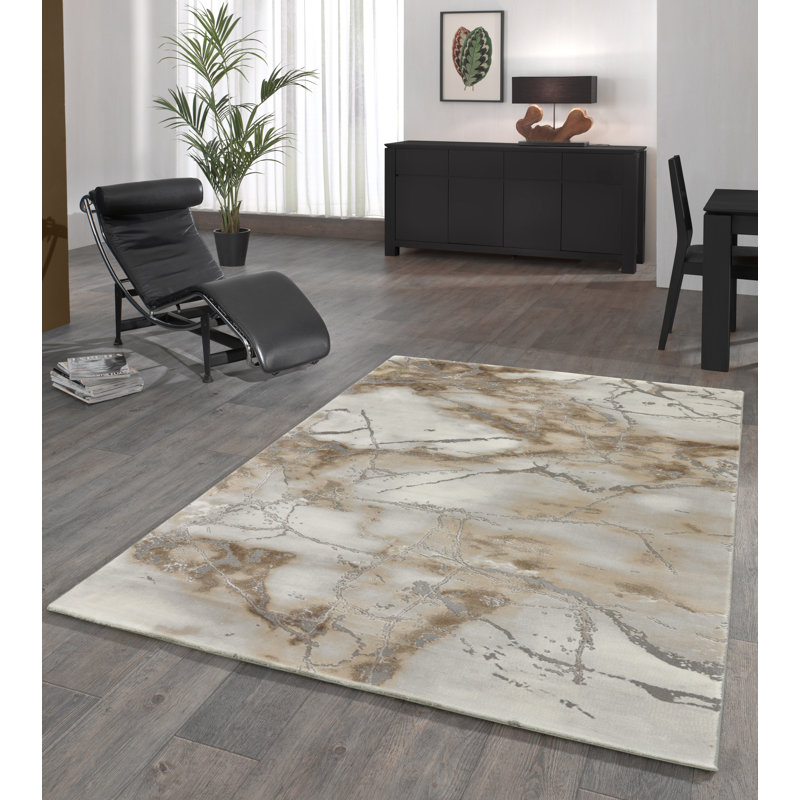 Senna Grey/Brown Rug, Rectangular 160 x 230cm