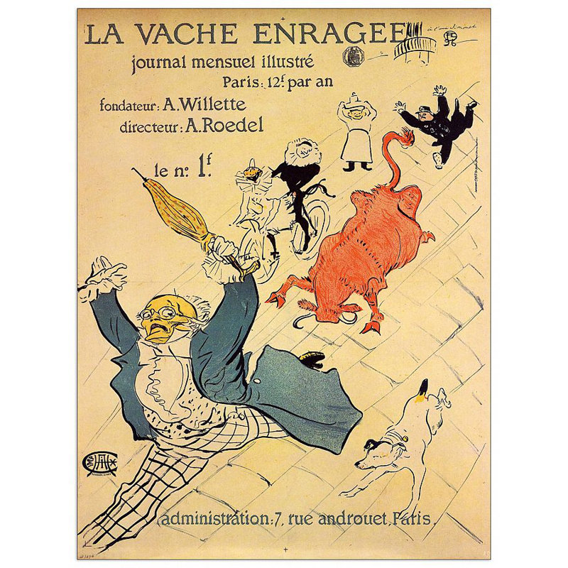 Henri De Toulouse-Lautrec - Wrapped Canvas Print, 120cm H x 90cm W x 1.8cm D