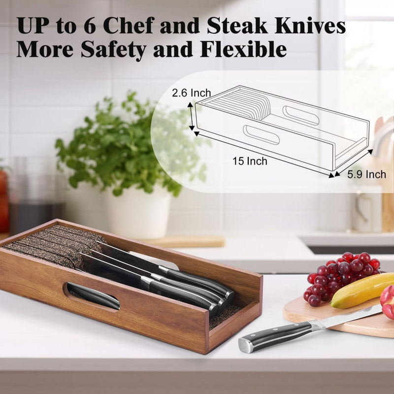 MforStyle 1 Slot Universal Knife Block
