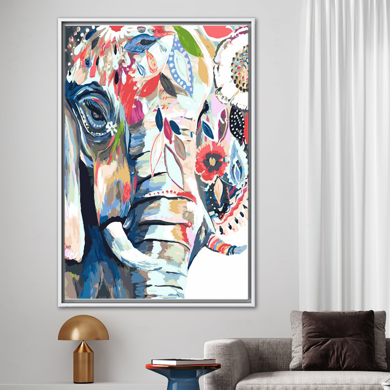 Print on Canvas, 20 cm H x 30 cm W, White Floater Framed