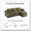 Canapé modulaire modulaire en forme de L Modern-1152774013