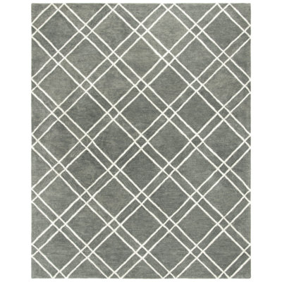 Milroy Hand Tufted Wool Geometric Rug