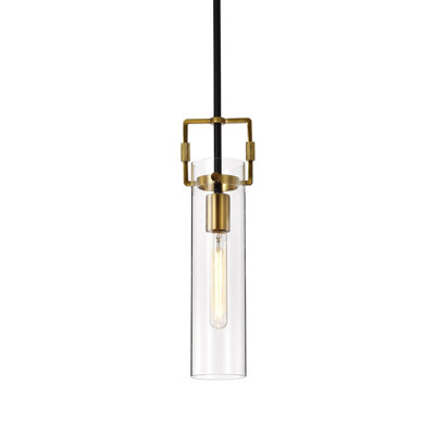 Luminaire suspendu cylindrique à 1 lumière Heffron
