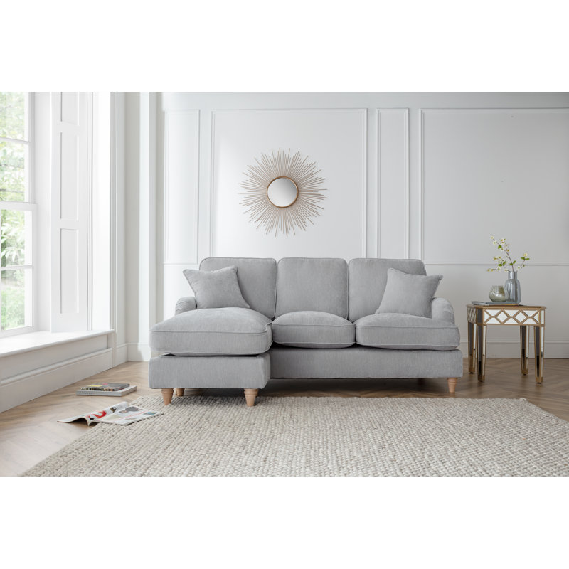 Galilee Chaise Sofa, Manhattan Ice, Left hand Facing