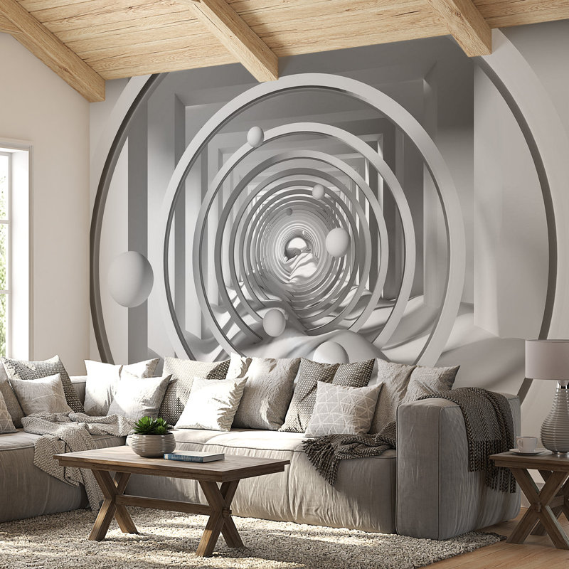 Panneau mural à profondeur géométrique Allerdale, L 82 po x l 115 po