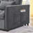 Convertible  Sleeper Sofa with Adjustable Backrest-1519406552