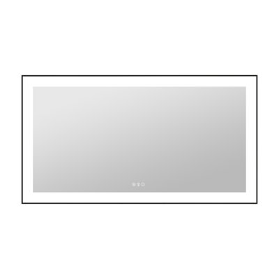 Dokes Black Framed  LED  Bathroom Vanity Mirror passed ETL