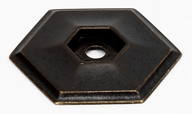 Nicole 1.58" Backplate, Polished Brass, 1.8" L x 1.6" W