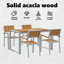Rectangular 5 - Piece 4 - Person 180Cm L Outdoor Table Set-922499760