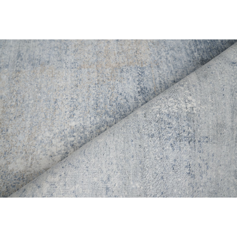 Hand Knotted Silk Area Rug, Rectangle 6' x 9'