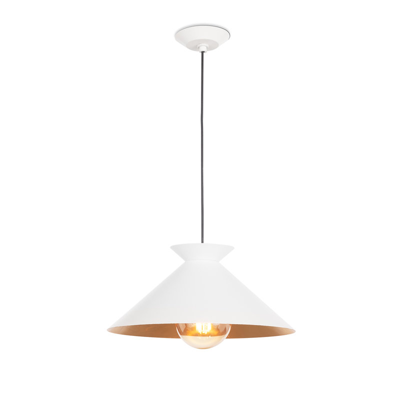 Viggo 1 - Light Pendant, 7.25" H x 16" W x 16" D, White