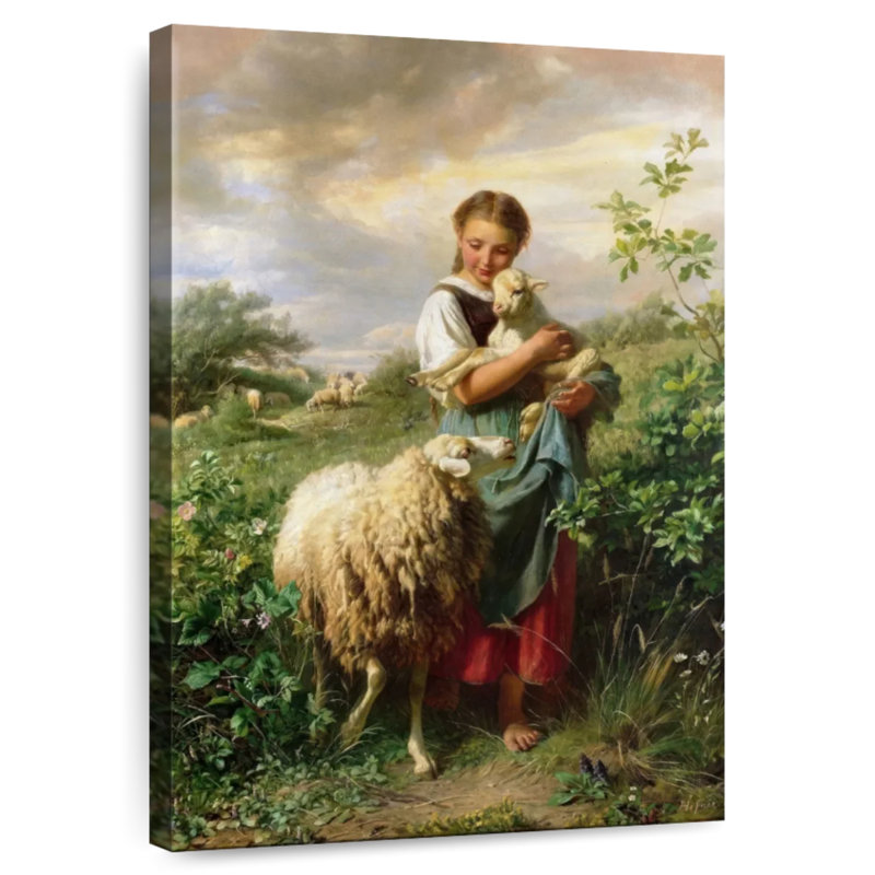 Leisha la petite bergère 1866, H 24 po x l 16 po