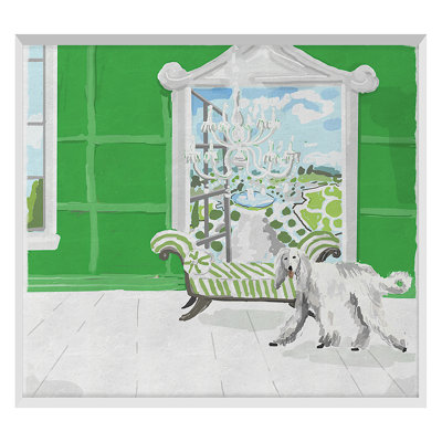 «Garden Views 1» par Dana Gibson - reproduction de cadre photo simple