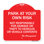 Enseigne Signmission Designer Series - Garez-vous à vos risques et périls, non responsable des dommages ou du vol de véhicules ou du contenu du véhicule | Panneau architectural rouge et blanc en aluminium de gros calibre 18 po x 24 po