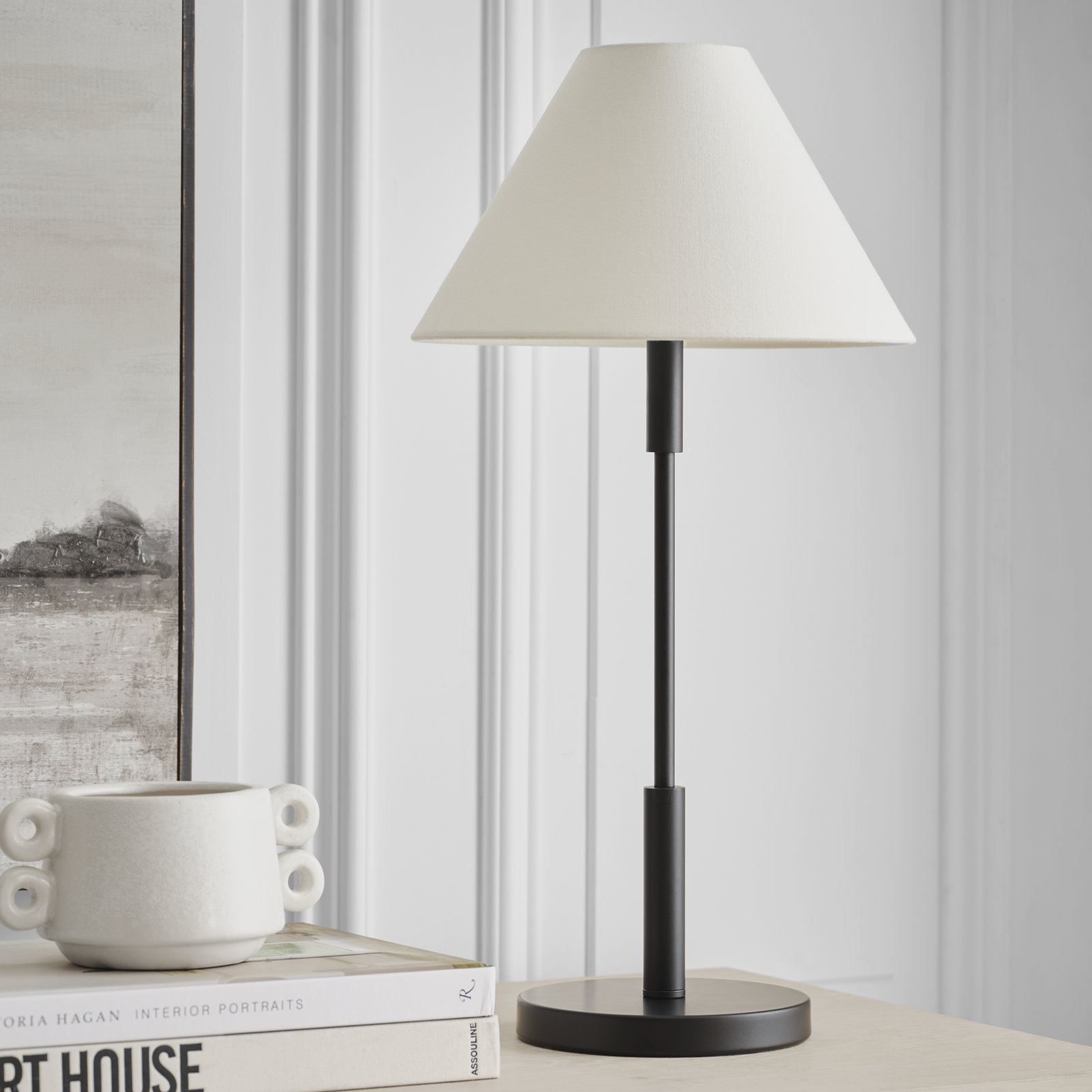Porteau Table Lamp, Midnight Black