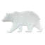Décoration murale rustique en métal brun et noir représentant un ours et une scène de forêt en relief, 91 cm de large.