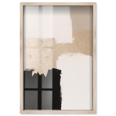 «Earth and Ink I Shadowbox Print», décoration murale neutre par Art Remedy