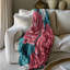 Ensemble de jeté rose et cyan 1 pièce-695933086