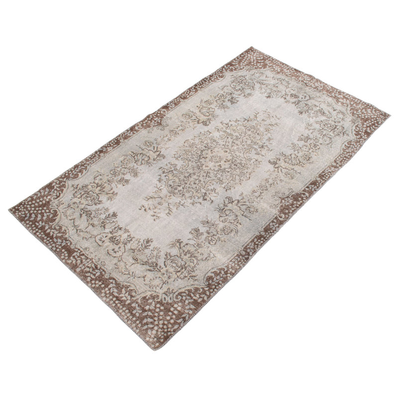 Tapis gris clair à transition de couleur 5 pi 6 po x 9 pi 0 po