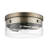 Plafonnier encastré circulaire simple 13 po 2 lumières Hubert