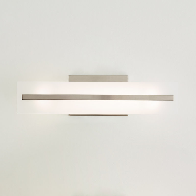 2 - Light Dimmable Vanity Light, Brushed Nickel