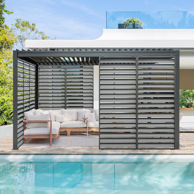 Accessoires pour pergola d'extérieur, Gris