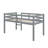 Twin Loft Bed With Guardrails And Ladder-721587308