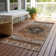 Machine Washable Indoor/Outdoor Xhevrie Terracotta Rug