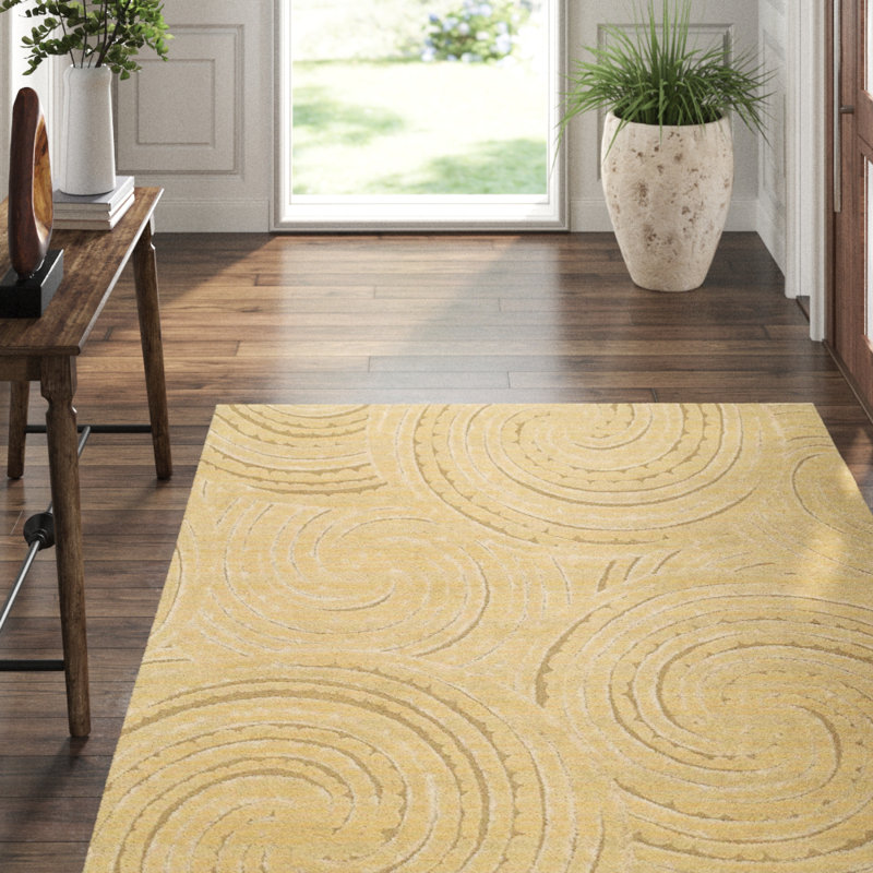 Galaxy Geometric Area Rug in Beige/Neutral, Rectangle 6' x 9'