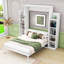 Dannen Murphy Bed with LED Lights and Adjustable Shelves-990475737-995764982