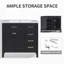 Elzadie Single Bathroom Vanity with Ceramic Top-331270630