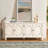 65.2" Sideboard Buffet Cabinet With Storage, Symmetrical Geometric Accent Coffee Bar Wine Bar Storage Cabinet, Large Console Table-623190655