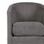 Chaise d'appoint - Fauteuil d'appoint rembourré en velours côtelé gris foncé-1952901544