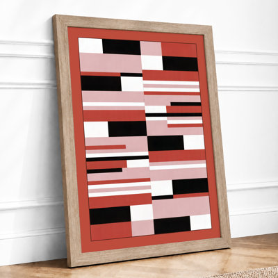 Rhythmic Geometry Geometric - Framed Print