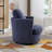 32"W Slipcovered Upholstered Swivel Barrel Chair-1912470072