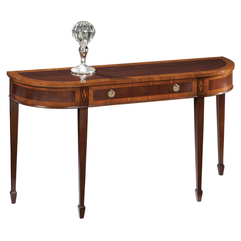 Raybon 52.75'' Solid Wood Top Console Table
