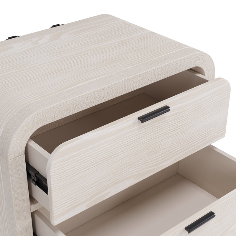 71.12cm W Solid Wood Bedside Table