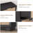 Rattan 6 Drawer Dresser with Metal Handles, 47" Wide Double Storage Chest for Bedroom Home Office-899101432