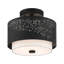 Plafonnier semi-encastré cylindrique à 2 lumières Bevil-525420387