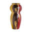 Vase courbé en céramique avec une finition abstraite multicolore-1891714376-1891714377